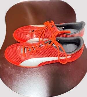 Puma Indoor Soccer Shops/Red/Silver